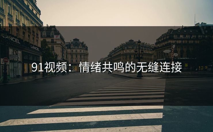 91视频：情绪共鸣的无缝连接